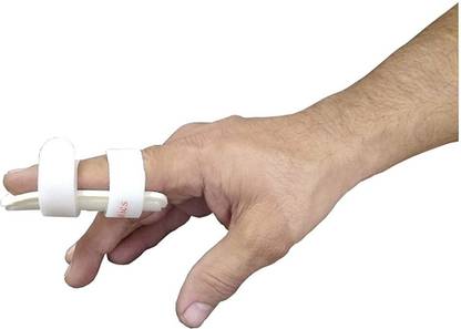 Salo Orthotics Static Protective Finger Splint/Brace for Fix Finger, Fracture Pain Relief (L) Finger Support
