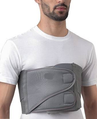 EXCLIQ Chest Binder, Grey, Large, 1 Unit Shoulder Support