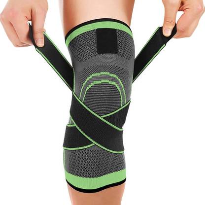 Fitness Scout Brace Compression Sleeve Men's and Women's Knee Braces Adjustable Strap Wrap Knee Support