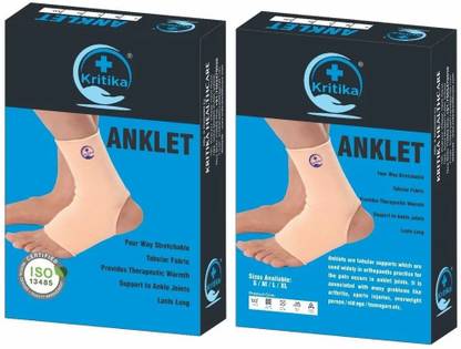 KRITIKA Elastic Ankle Support Brace for Sprain, Pain Relief & Stability Ankle Support