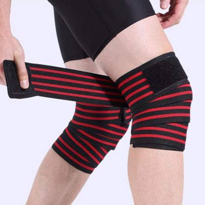 HACKERX Knee Wrap for Weightlifting & Squats Knee Support