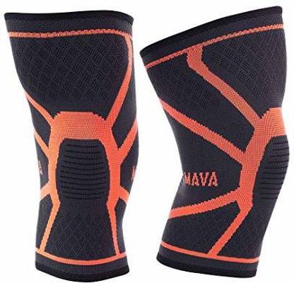 Mava Sports Knee Compression Sleeve Support For Men And Women Perfect For Powerlifting Knee Support