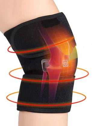 SWISS WONDER Electric Heated Knee Pads Support for Pain Relief, 3 Temperature Control Knee Support