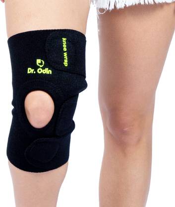 Dr. Odin Knee Wrap Neoprene with Side Stabilizers for Pain Relief, Ligament Injuries Knee Support