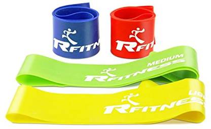 FURINNO Rfitness Professional Loop Stretch Exercise Band 4 Pc Set Rf1503 4 Resistance Tube