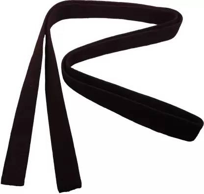 Akai Sales KARATE BLACK BELT 3.2 MTR WITH EMBROADED Abdominal Belt