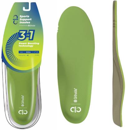 8ease Sports Support Insoles 3-in-1 Ortholite Cushion Arch Fit Insole