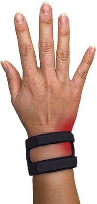 WristWidget (Black) Adjustable Wrist Brace For Tfcc Tears One Size Fits Most. For Left Wrist Support
