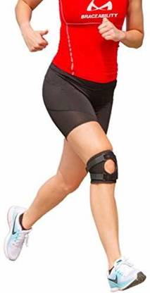 BraceAbility Patella Tracking Knee Brace Short Running Exercise Basketball Support Knee Support