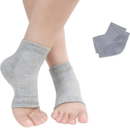 Masox Store Moisturizing Gel Heel Socks Open Toe Gel Lined Spa Socks for Dry Cracked Heel K3 Heel Support