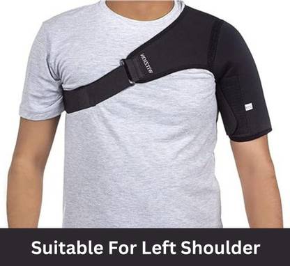 Amcare Left Shoulder Brace for Arthritis, Injuries, Joint, Orthosis, Arm Pain Relief Shoulder Support
