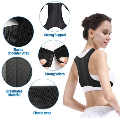 ZCAREPHARMA Clavicle Brace belt Injuries Pain Relief for Men & women Shoulder Support Back / Lumbar Support