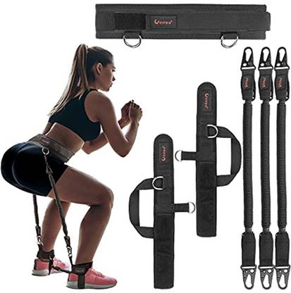 Ueasy Vertical Jumping Trainer Equipment Leg Resistance Bands Leg Strength Speed Back / Lumbar Support