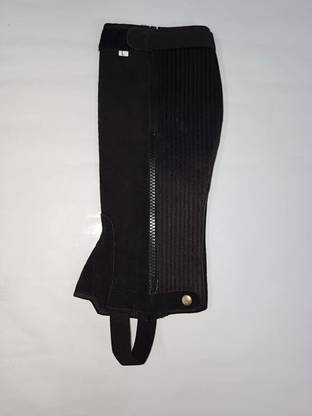 DEFENCER Pure Leather Horse Riding Chaps | Equestrian Gaiters For Better Calf Support