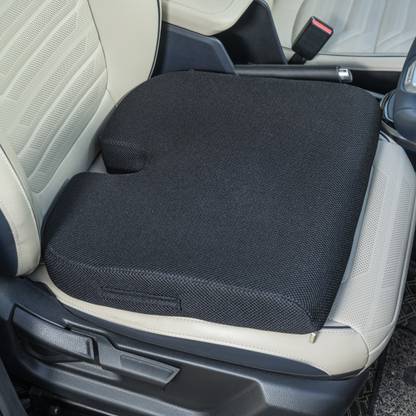 FOVERA Car Seat Memory Foam Cushion for Comfortable Drive (for Below 80kg Wt) Back / Lumbar Support