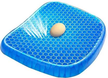 ND BROTHERS Egg Seater Gel Cushion, Seat Flex Pillow, Gel Silicon Seat Back / Lumbar Support