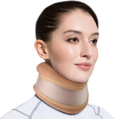 Dr Trust USA 3 Layered Cervical Foam Collar Belt Adjustable Brace for Pain Relief Spine & Neck Support