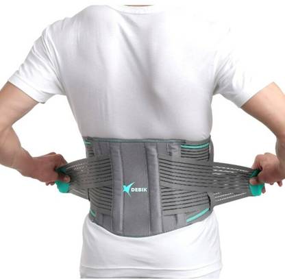 DEBIK Lumber Sacral Belt for Lower Back Pain Relief with four Aluminum plates Back / Lumbar Support