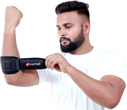 FAZTER Extreme Tennis Elbow Support Compression Pad For Elbow Injuries (Free Size) Elbow Support