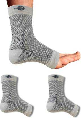 ecosync Bamboo Cotton Ankle Heel Pain Relief Socks for Men & Women, Compression Socks Ankle Support