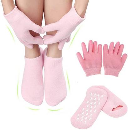 स्टेयरवा Spa Gel Socks and Gloves Winter Care For Girls And Womens(hands and feet) हील सपोर्ट