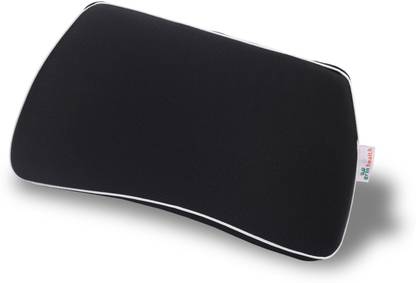 Grin Health Small Backrest Memory Foam Pillow –Lower Back Cushion for Office Chair Car Back / Lumbar Support
