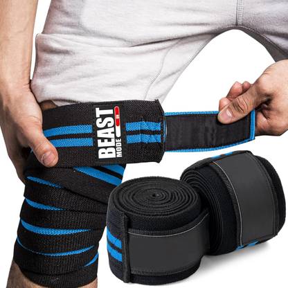 STEIGEN FITNESS beast mode knee wraps for squats, knee supporter for gym Knee Support