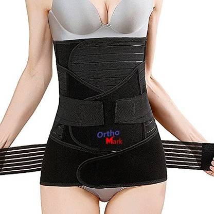 ऑर्थोमार्क Abdominal Belt after delivery Postpartum Recovery Belly Binder XXL (52-58)Inch बैक / लंबर सपोर्ट