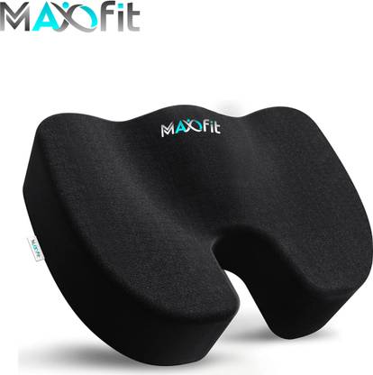 MAXOFIT Orthopedic Non-Slip Memory Foam Coccyx Seat Cushion for Comfort and Pain Relief Back / Lumbar Support