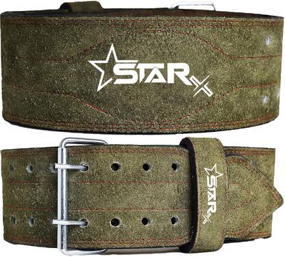 STARX Komado Suede leather power lifting gym belt for heavy workout for man woman Weight Lifting Belt