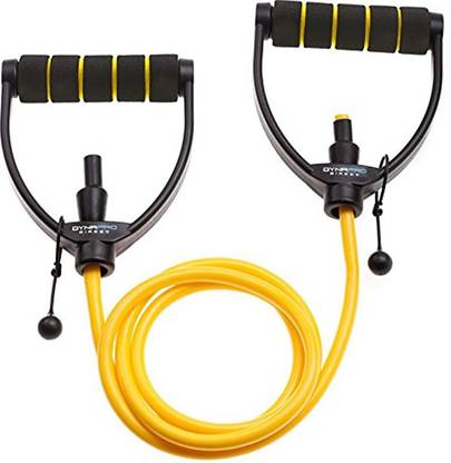 DYNAPRO Resistance Bands Workout Equipment With Easy Grip D Handle Adjustable Length Hand Support