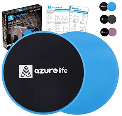A Azurelife Exercise Core Sliders Dual Sided Exercise Gliding Discs Use On Carpet Back / Lumbar Support