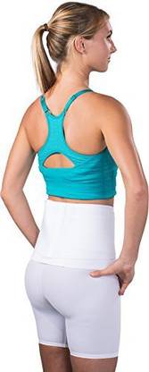 Saunders S'Port All Back Support With White Compression Shorts: Women'S X Large Back / Lumbar Support