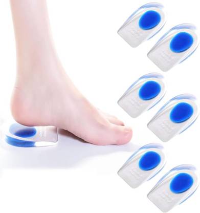Comfortinglives Silicone Gel Heel Pad for Walking & Running (3 Pairs) Heel Support