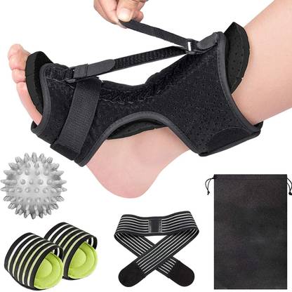 PROBEROS Plantar Fasciitis Night Splint, Foot Drop Orthotic Brace with Soft Arch Foot Support