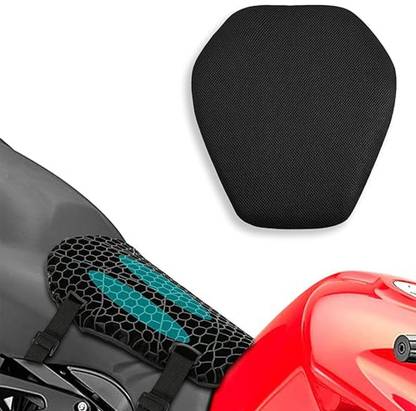 HANNEA Universal Motorcycle Gel Seat Cushion for Front/Rear Motorcycle Seat Pad 3D Supporter