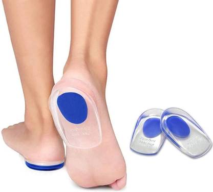 राइट ट्रेडर्स Silicon Gel Heel Cushion Insoles Soles Relieve Foot Pain Protectors Support हील सपोर्ट