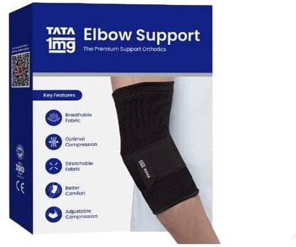 TATA 1mg Elbow Support| Elbow Brace for Relief from Inflammation and Stiffness Elbow Support