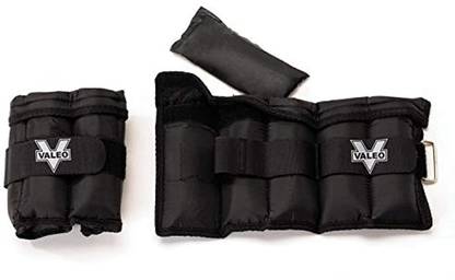 Valeo Adjustable Ankle/Wrist Weights 10 Lbs Total (5 Lbs Each) With Adjustable Ankle Support