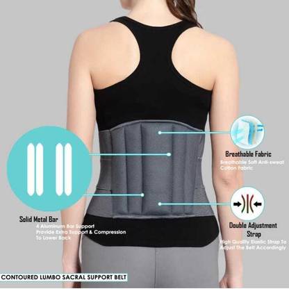 Mulkraj Ortho Lumber sacral support for back pain ,back posture support lower back support Back / Lumbar Support