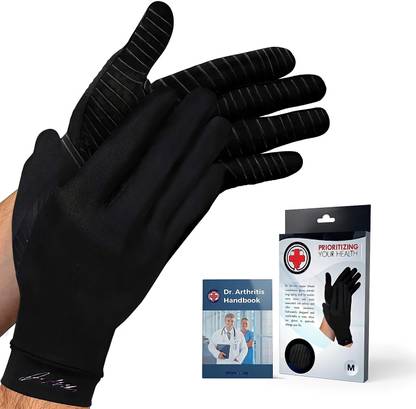 Dr. Arthritis Copper Gloves Compression Arthritis full-length Raynauds Disease Carpal Tunnel Wrist Support