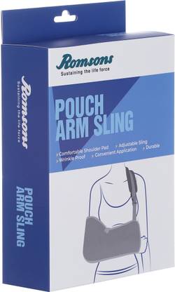 Romsons Pouch Arm Sling Hand Supporter For Fractured Arm,Hand Immobilization-Medium Size Hand Support