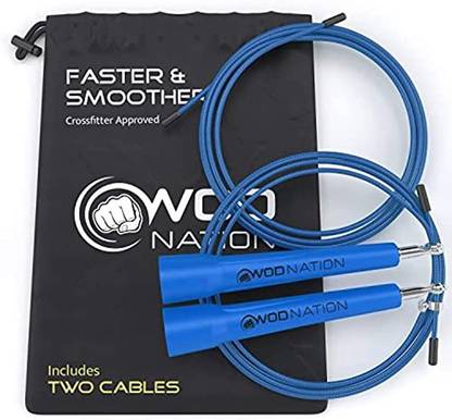 WOD Nation Speed Jump Rope Blazing Fast Jumping Ropes Endurance Workout Forcrossfit Speed Skipping Rope