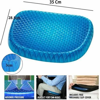 MAITRI ENTERPRISE Egg Sitter Seat Cushion Soft Gel Mat for Office Chair, Back/ Hip Support M371 Shoulder Support