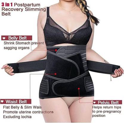 AGF Enterprises Post Pregnancy Abdominal Belt, 3-in-1 Maternity Support Band Abdominal Belt