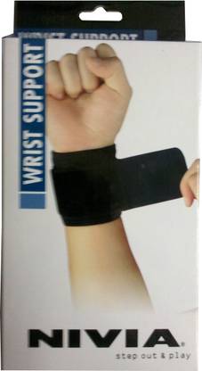 NIVIA Orthopedic Wrist support Made of Neoprene/Lycra (Black) Wrist Support