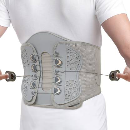 TYNOR Lumbo Lacepull Brace, Grey, XXL, 1 Unit Back / Lumbar Support