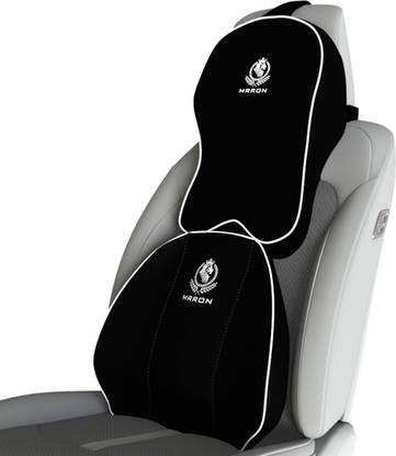 MRRON SUPREME Memory Foam Neck Rest & Cruz Spine Support For Car or Office Chair Back / Lumbar Support