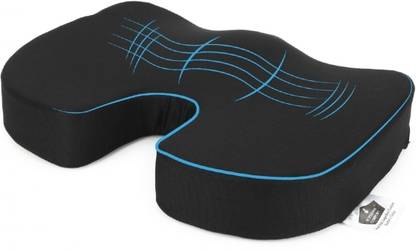 SUPERFINE COMFORT Orthopedic Memory Coccyx Seat Cushion for sciatica, back pain relief Hip Support Back / Lumbar Support