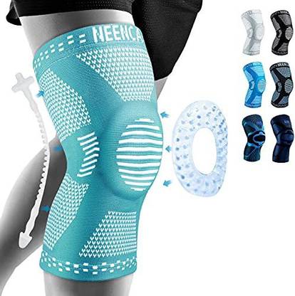 neenca Professional Knee Brace Compression Knee Sleeve With Patella Gel Pad & Side Knee Support